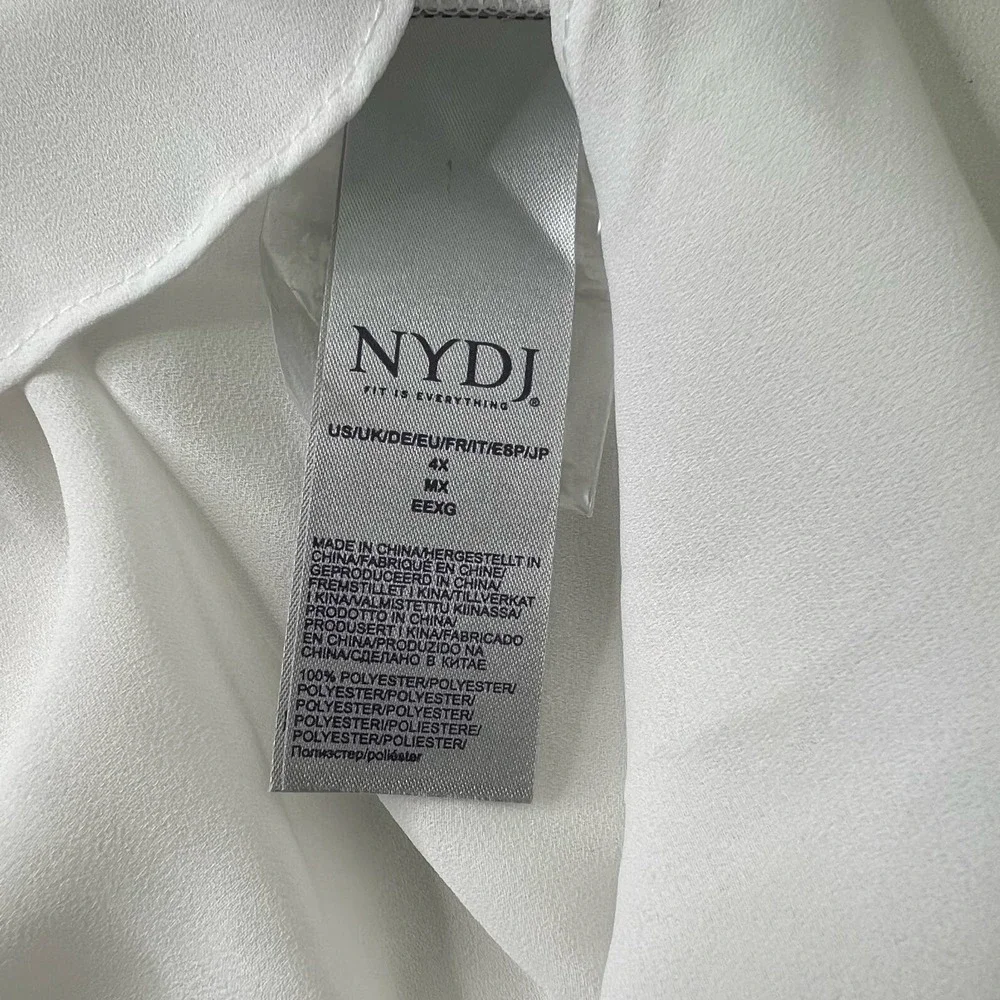 New Women’s NYDJ Pintuck Blouse Size 4X